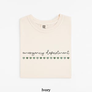 St Patricks Emergency Department Shirt, ER Nurse Shirt, ER Nurse Gift, St Patricks Gift For ER Nurse, Emergency Room, Comfort Colors® Ivory