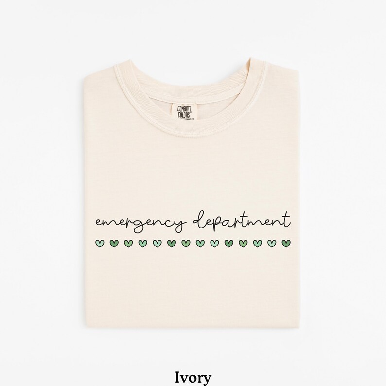 St Patricks Emergency Department Shirt, ER Nurse Shirt, ER Nurse Gift, St Patricks Gift For ER Nurse, Emergency Room, Comfort Colors® Ivory