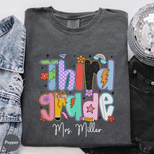 Custom 3rd Grade Teacher Shirt, Personalized Teacher Shirt, Third Grade Shirt, Custom Teacher Shirt, Teacher Team Shirts, Comfort Colors®