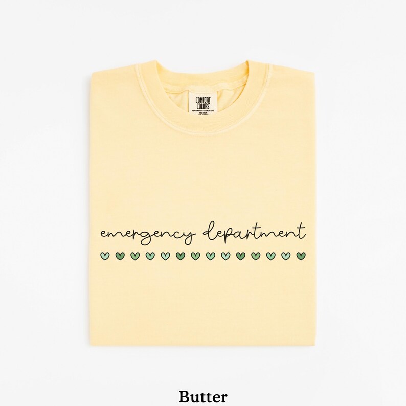 St Patricks Emergency Department Shirt, ER Nurse Shirt, ER Nurse Gift, St Patricks Gift For ER Nurse, Emergency Room, Comfort Colors® Butter
