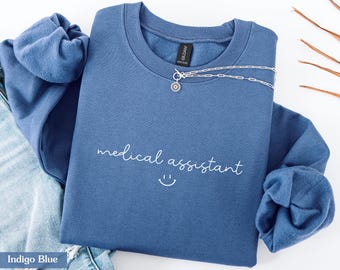 Medical Assistant Sweatshirt, MA Sweatshirt, Certified Medical Assistant, Gift For MA, Clinical Assistant Shirt, Doctor Assistant Crewneck