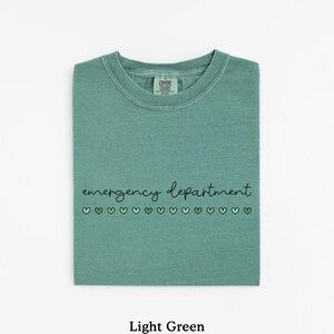 St Patricks Emergency Department Shirt, ER Nurse Shirt, ER Nurse Gift, St Patricks Gift For ER Nurse, Emergency Room, Comfort Colors® Light Green