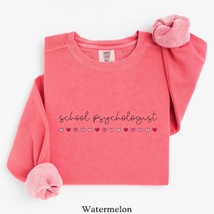 Valentines School Psychologist Sweatshirt, School Psych Shirt, School Counselor Shirt, Psychology Gifts, School Psychology, Comfort Colors®
