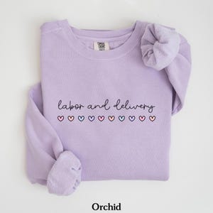 Labor And Delivery Nurse Sweatshirt, Cute Delivery Nurse Shirt, L&D Nurse Crewneck, Delivery Nurse Gift, Labor Nurse Shirt, Comfort Colors®