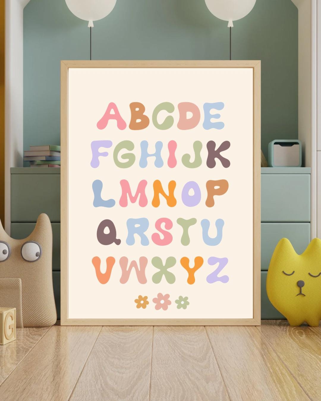 Alphabet Nursery Print | A–Z Kids Wall Art | Learning Poster ...