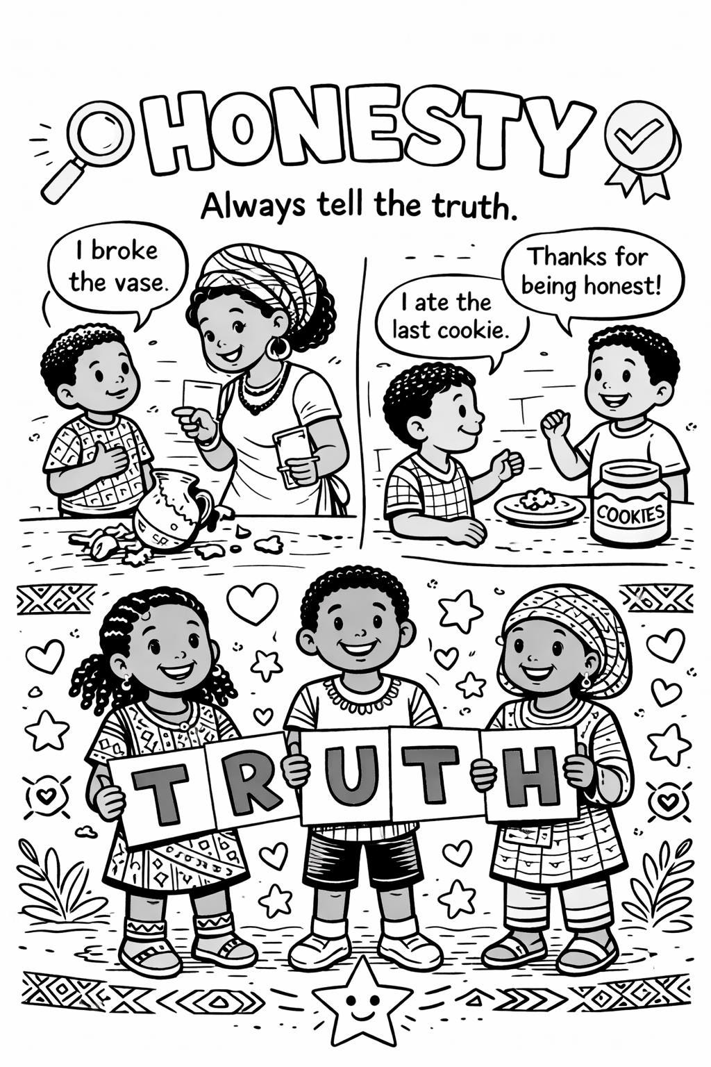 Values Exercise Coloring Little Leaders Core Values Coloring Sheet - Etsy