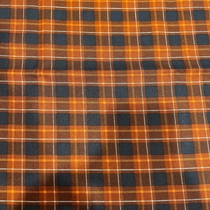 Fall plaid dog bandana with elastic neck