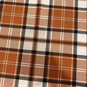 Fall plaid dog bandana with elastic neck
