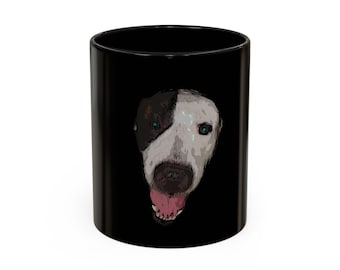 Playful Dog Art Mug | Colorful Home, Office Coffee Cup