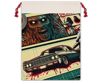 Horror-Themed Gift Bag: Halloween Party Favor, Collectible Car Design