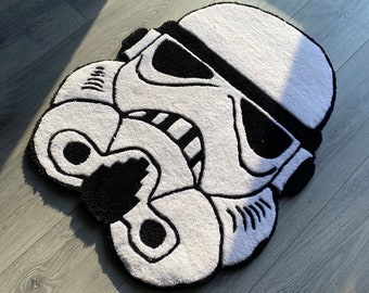 Stormtrooper Star Wars Teppich, Darth Vader Stormtrooper Teppich Handgefertigter Teppich Wohnkultur Empire Strikes Back Tuftingteppich Webteppich