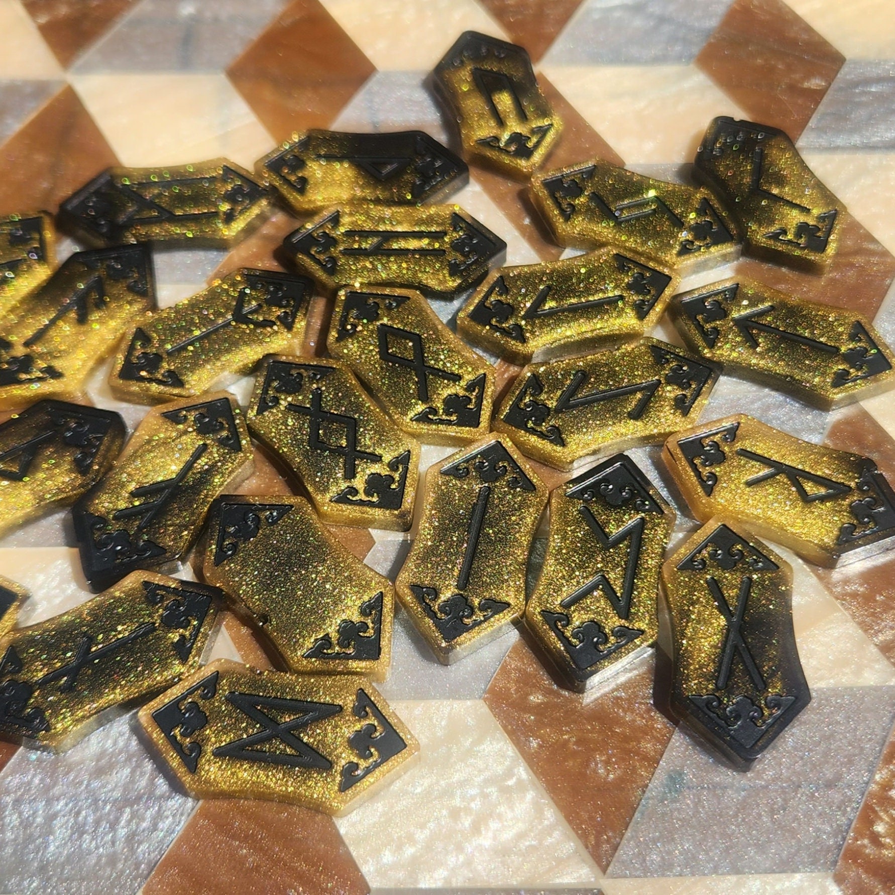 25 Elder Futhark Runes Norse Viking Language Wicca Witchcraft Magic ...