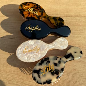 Pettine per capelli personalizzato con incisione, pettine con nome personalizzato, mini pettine con nome inciso, regalo per damigella d&#39;onore, pettine per borsa