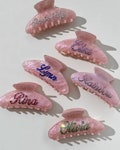 Personalized Hair Claw, Hair Clips, Hair Barrettes, diamont Hair Claw, Hair accessories, Custom name Hair clips,Hair Claw,Pink Princess Gift product logo