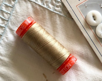 1 Spool Medium Taupe 100% Cotton Thread, Aurifil 50 wt all purpose Thread color 2326, Sewing Quilting