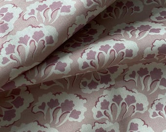 BTY Vintage Style Cotton Fabric, Large Pink, Mauve Abstract Flower Forget Me Not Rose Collection, Vintage Sewing