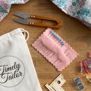 The Mending Basics: Grab 'n' Go Travel Size Sewing Kit with Tools for Mending & Sewing Supply, Gift Idea, Vintage