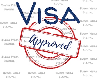 Digital VISA Approved Craft Files , Visa Digital file, File PNG, file SVG, Graphic for Tshirts, Graphic for Tote bag & mate , Cut file