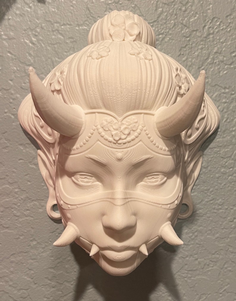 Hannya Namanari Wall Mask Glow in the Dark - Etsy
