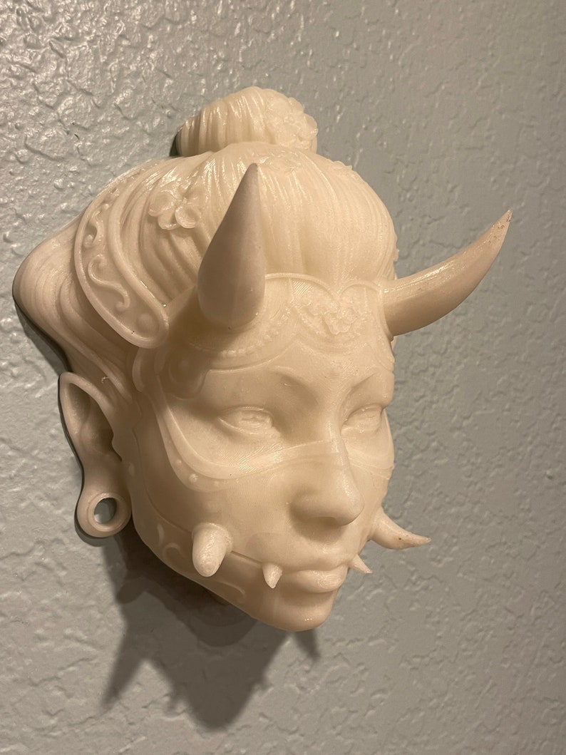 Hannya Namanari Wall Mask Glow in the Dark - Etsy