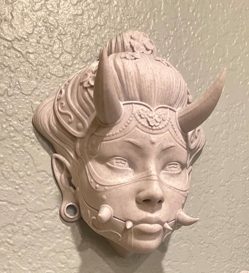 Hannya Namanari Wall Mask Glow in the Dark - Etsy