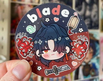 Blade Honkai Star Rail round sticker / Vinyl Sticker