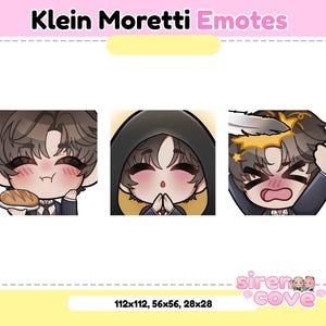 Klein Moretti LOTM emotes for Twitch, Discord and Youtube / Kawaii, For Streamer,