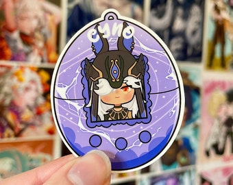 Cyno Genshin Tamagotchi sticker / Vinyl Sticker