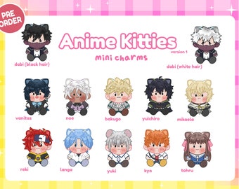 Anime Kitties Mini Charms PREORDER | Keychains, Phone Charm