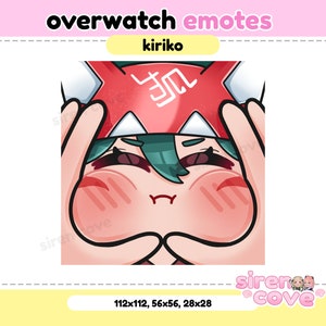 Kiriko Squish emotes Overwatch for Twitch, Discord and Youtube / Kawaii, For Streamer,