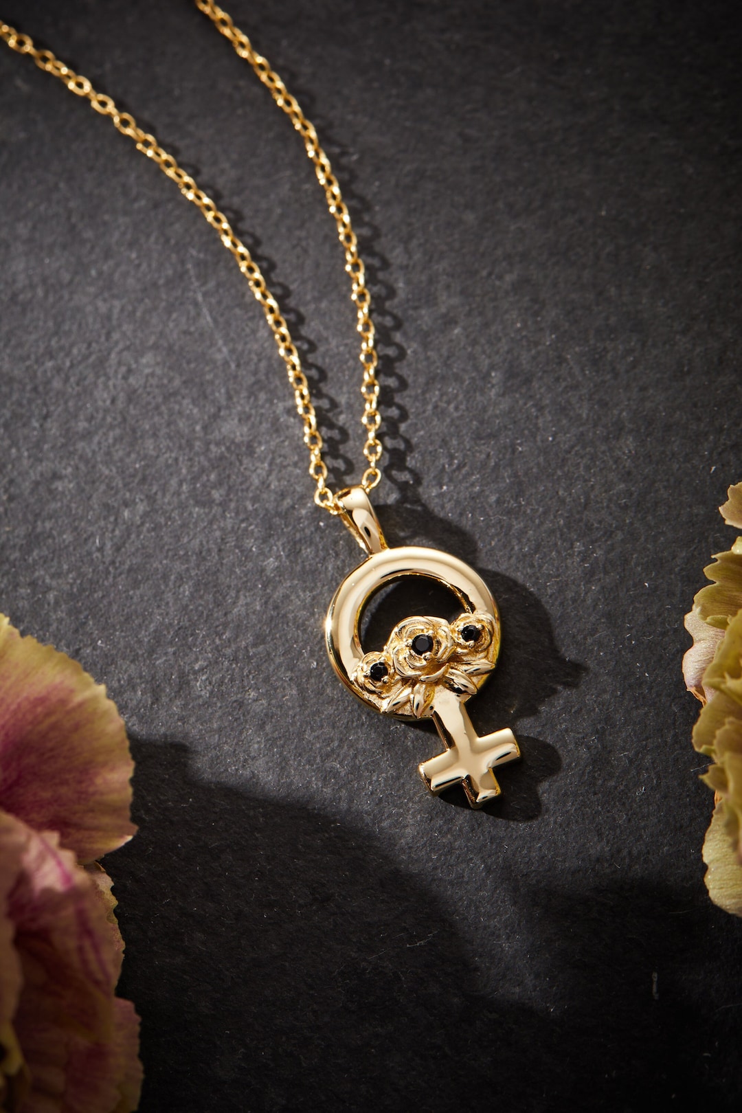 Venus Symbol Necklace, Femininst Necklace, Gender Symbol Necklace