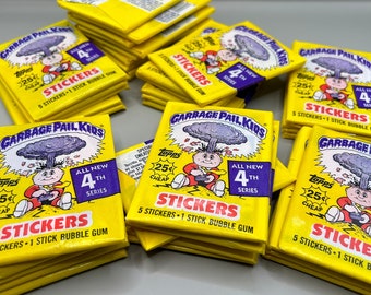 1986 Garbage Pail Kids Series 4 Original Topps Trading Cards. 1 Unopened Wax Pack. From A Sealed BBCE Authentic Box. gpk