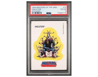 1984 Masters of the Universe Stickers #12 Skeletor – PSA 4 Vintage MOTU