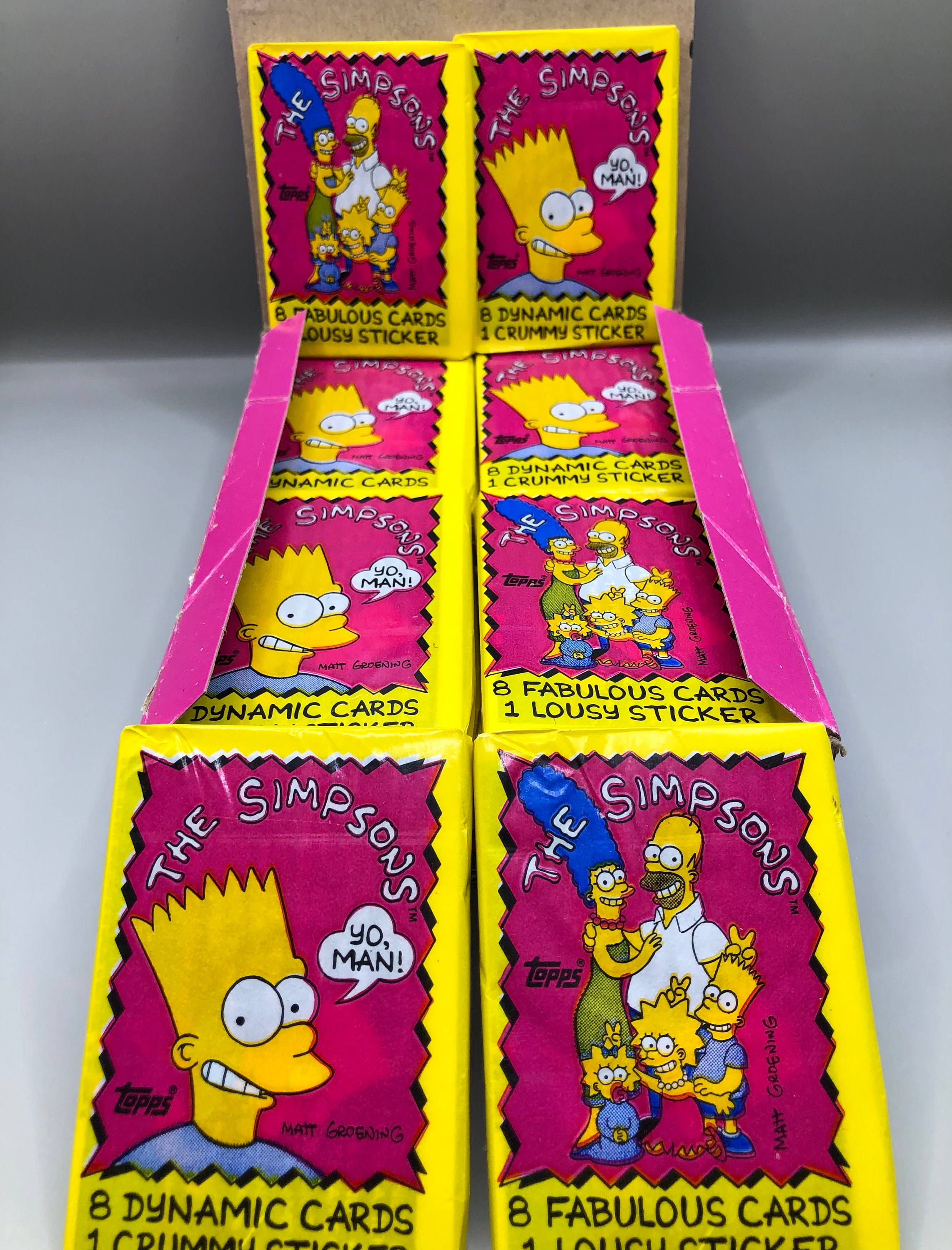 1990 the Simpsons Topps Wax Pack Authentic | Price for 1 Pack - Etsy