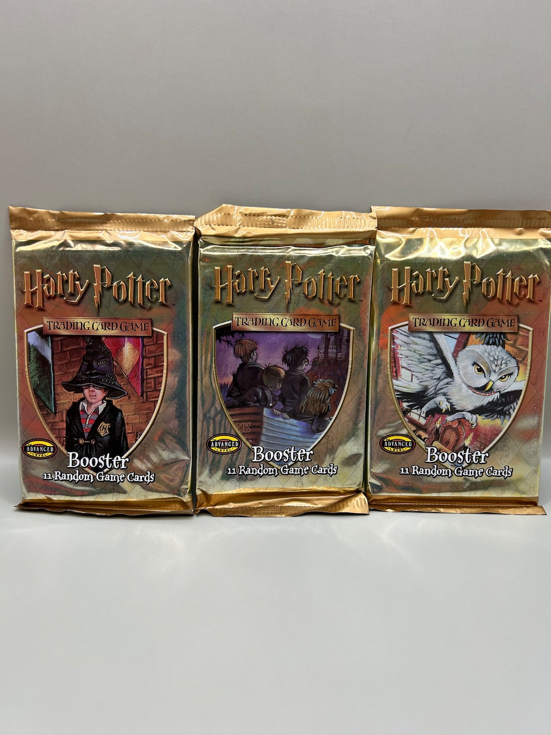 Harry Potter Trading Cards 1 Booster Pack From Sealed Box Etsy