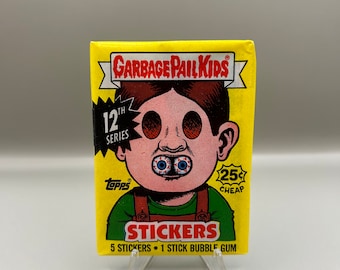 1988 Garbage Pail Kids Series 12 Topps Wax Pack Authentic | Price for 1 Pack