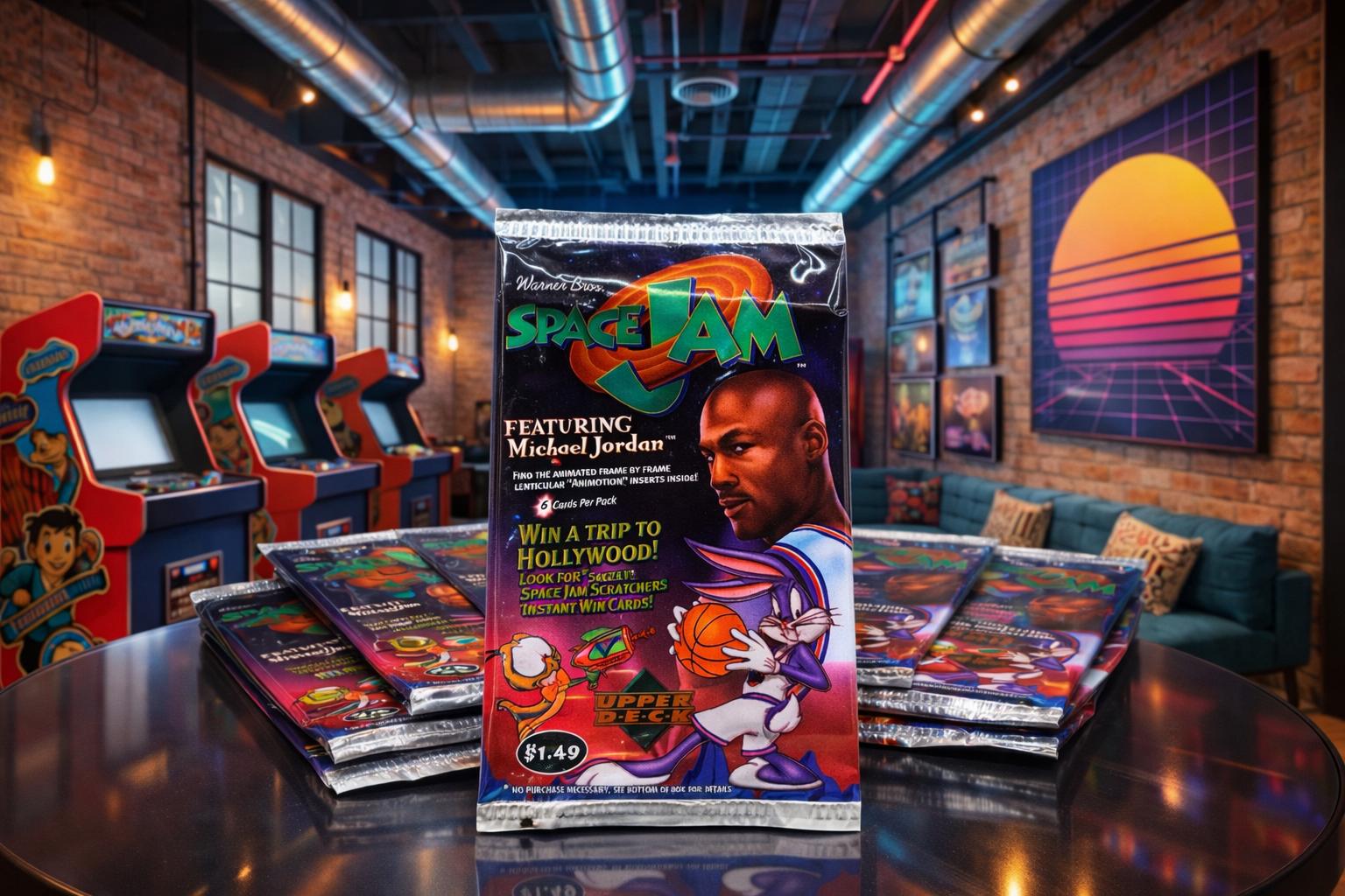 1996 Upper Deck Space Jam Unopened Sealed Pack Michael Jordan