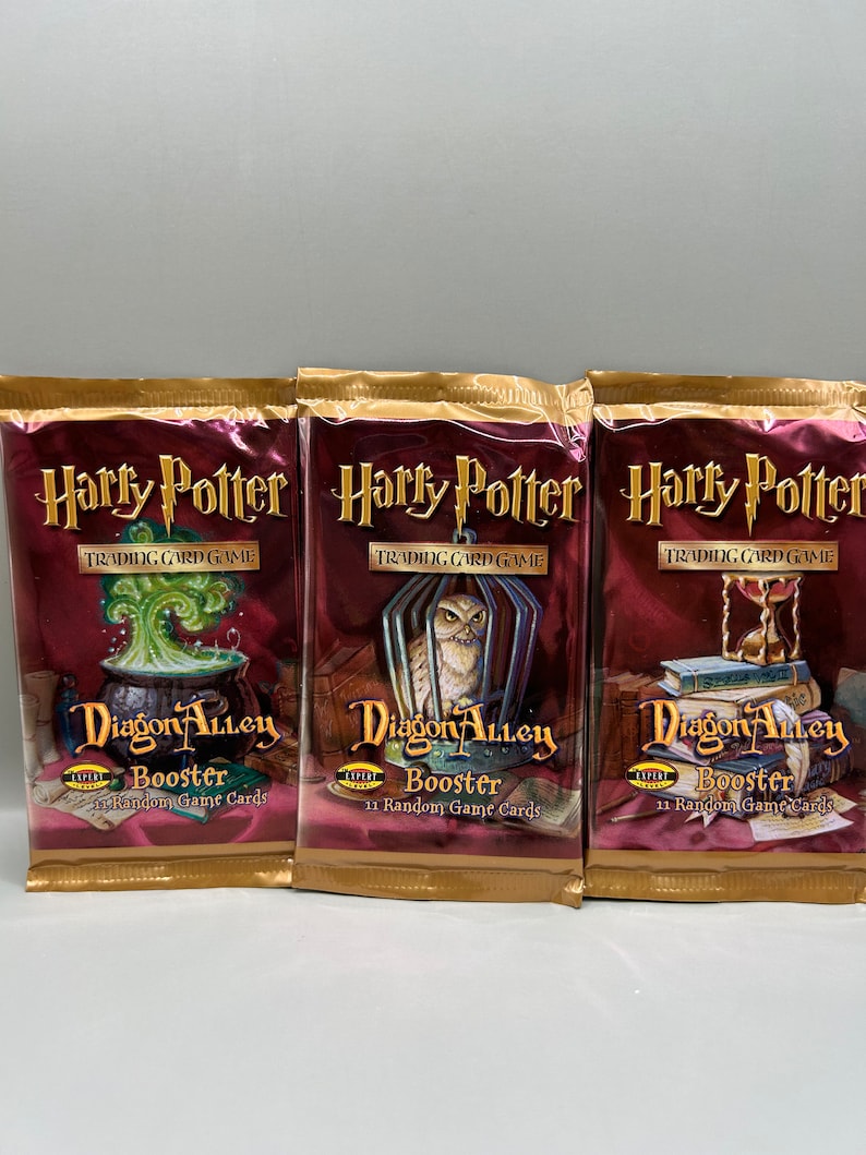 Harry Potter Trading Cards Diagon Alley 1 Booster Pack From Sealed Box