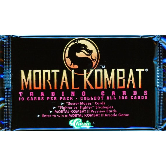 1994 Mortal Kombat Trading Card Pack: Series 1 Unopened Pack - Etsy