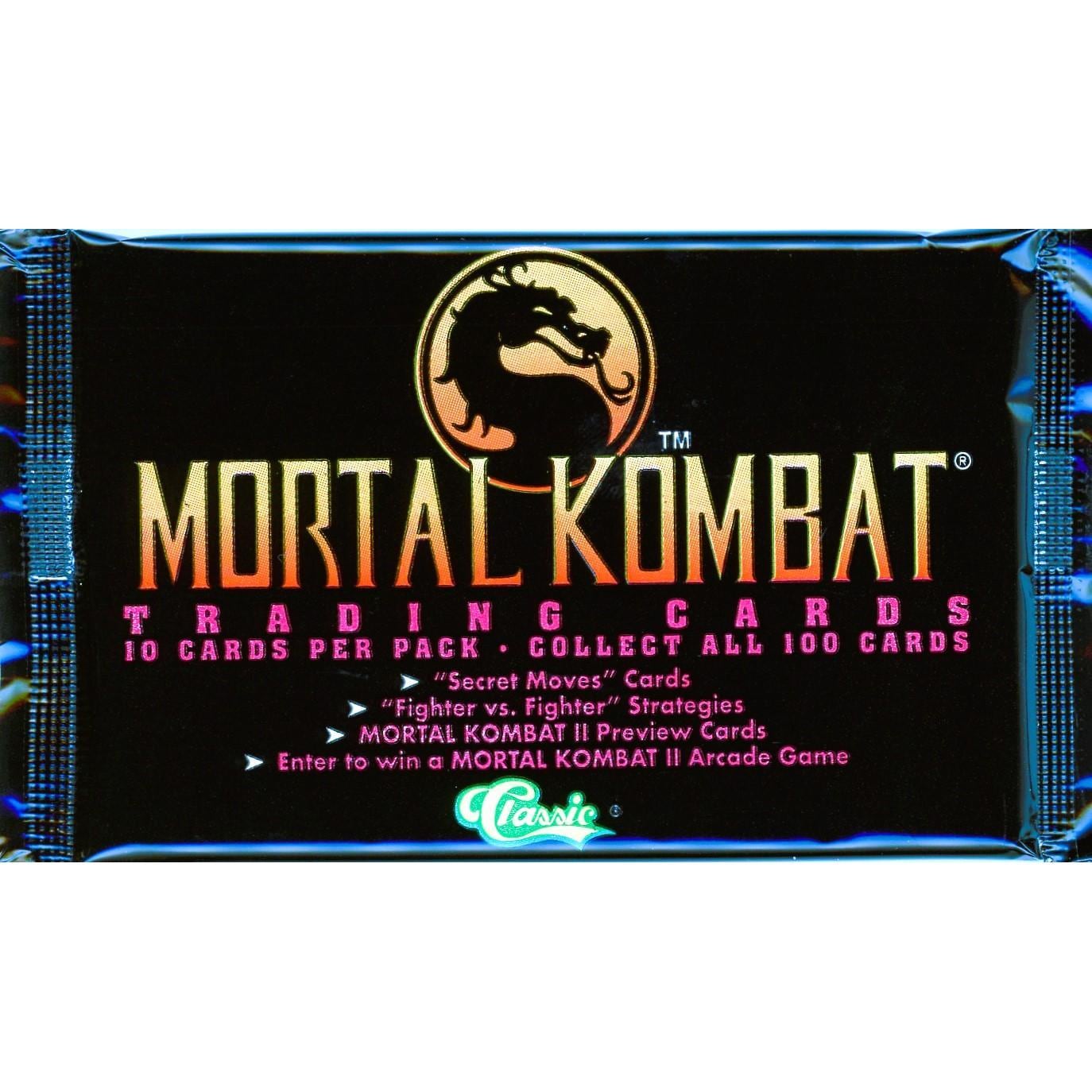 Mortal Kombat トレーディングカード 、ボックス 1994 Mortal Kombat Trading Card Pack: Series 1 Unopened Pack - Etsy