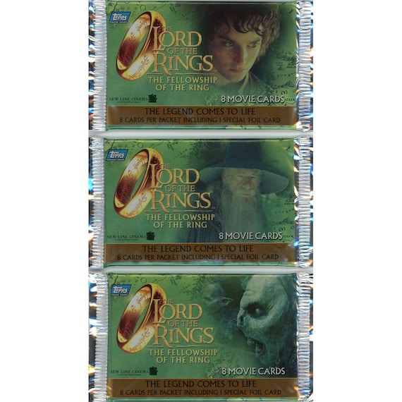 2001 Topps Lord of the Rings Trading Card Pack: Sealed Fellowship