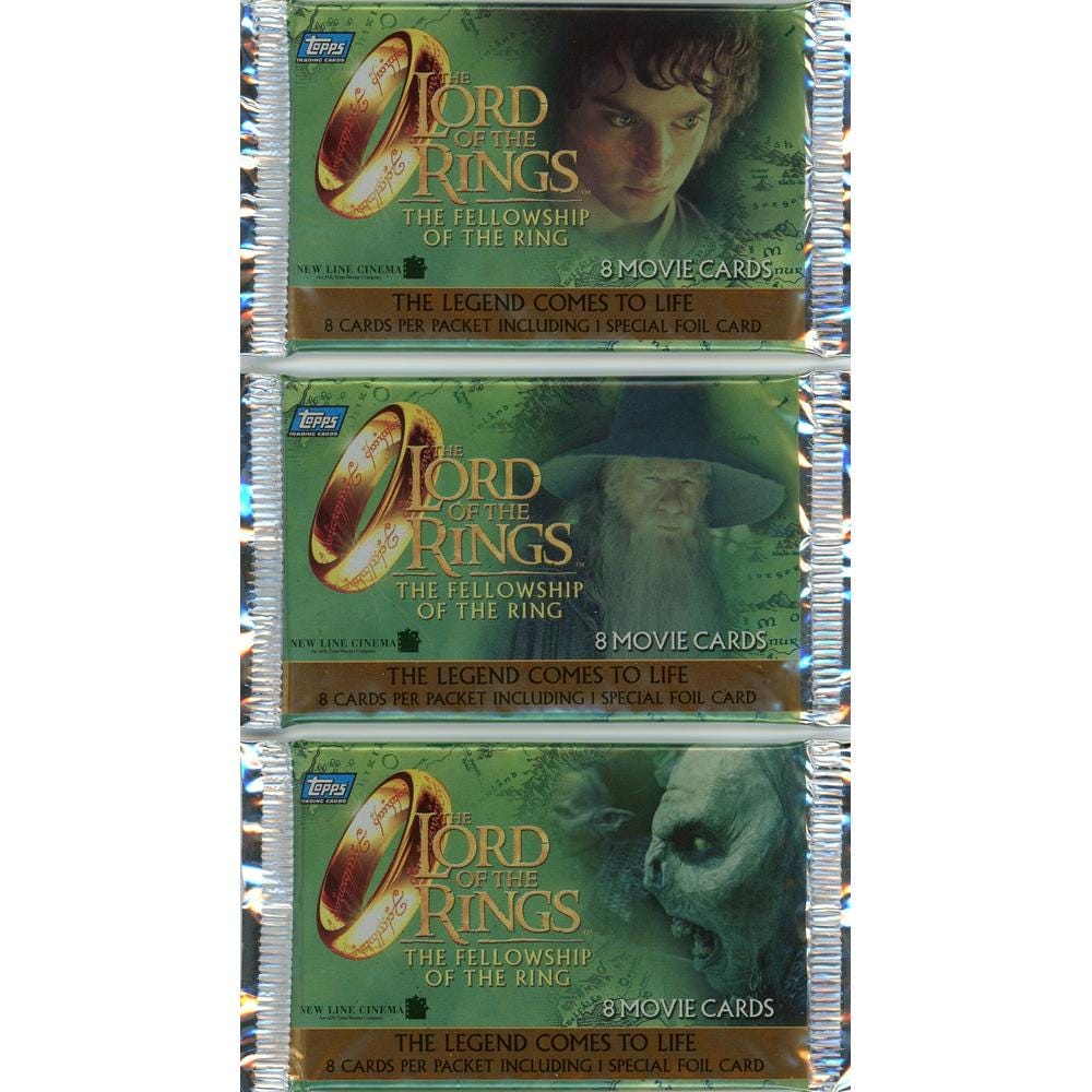 RINGSワールドタイトルシリーズリーフレット2001.12.21ヒョードル参戦 2001 Topps Lord of the Rings Trading Card Pack: Sealed Fellowship