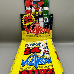 Topps 1984 Voltron Defender Of The Universe 24 Temporary Tattoos 1 Pack From a Sealed BBCE Authentic Box! Rare
