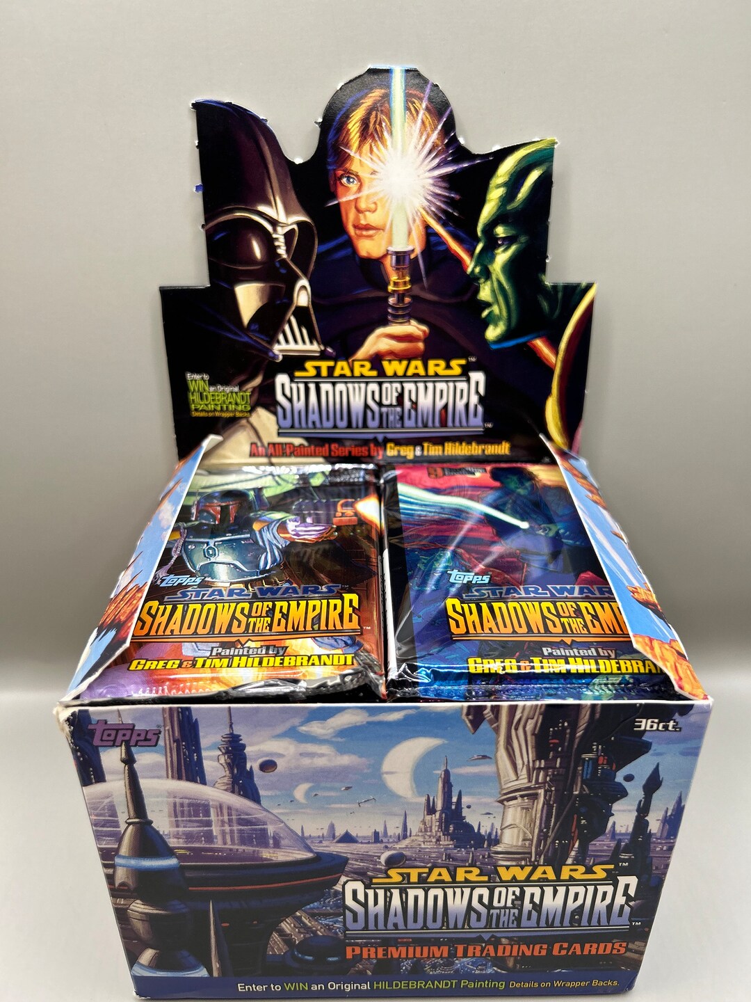 thumbnail image 2 of 2002 Topps Star Wars Attack Of The Clones Trading Card Box – 36 Packs (Factory Sealed) 2 of 3