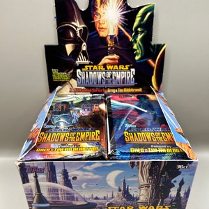 Paquet de (1) cartes à collectionner Topps Star Wars Les Ombres de l'Empire 1996. Hildebrandt ! millésime