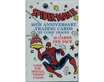 スパイダーマンII 30周年記念ヴィンテージトレーディングカード2パック