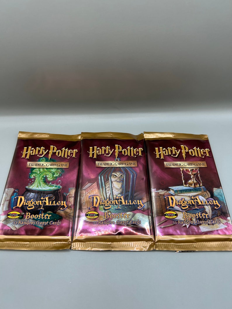 Harry Potter Trading Cards Diagon Alley 1 Booster Pack From Sealed Box