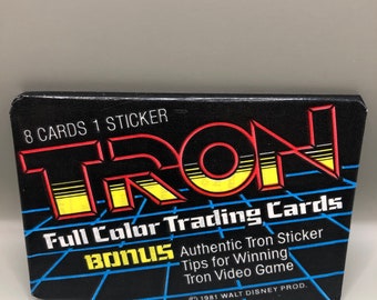 1981 Donruss Tron Movie Wax Pack. Original Trading Cards Unopened (1) Pack.