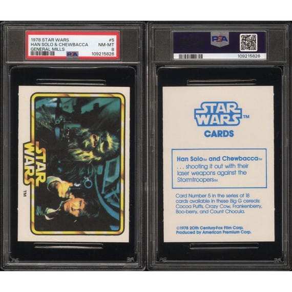 1978 Star Wars General Mills PSA Graded Cards - Choose Character