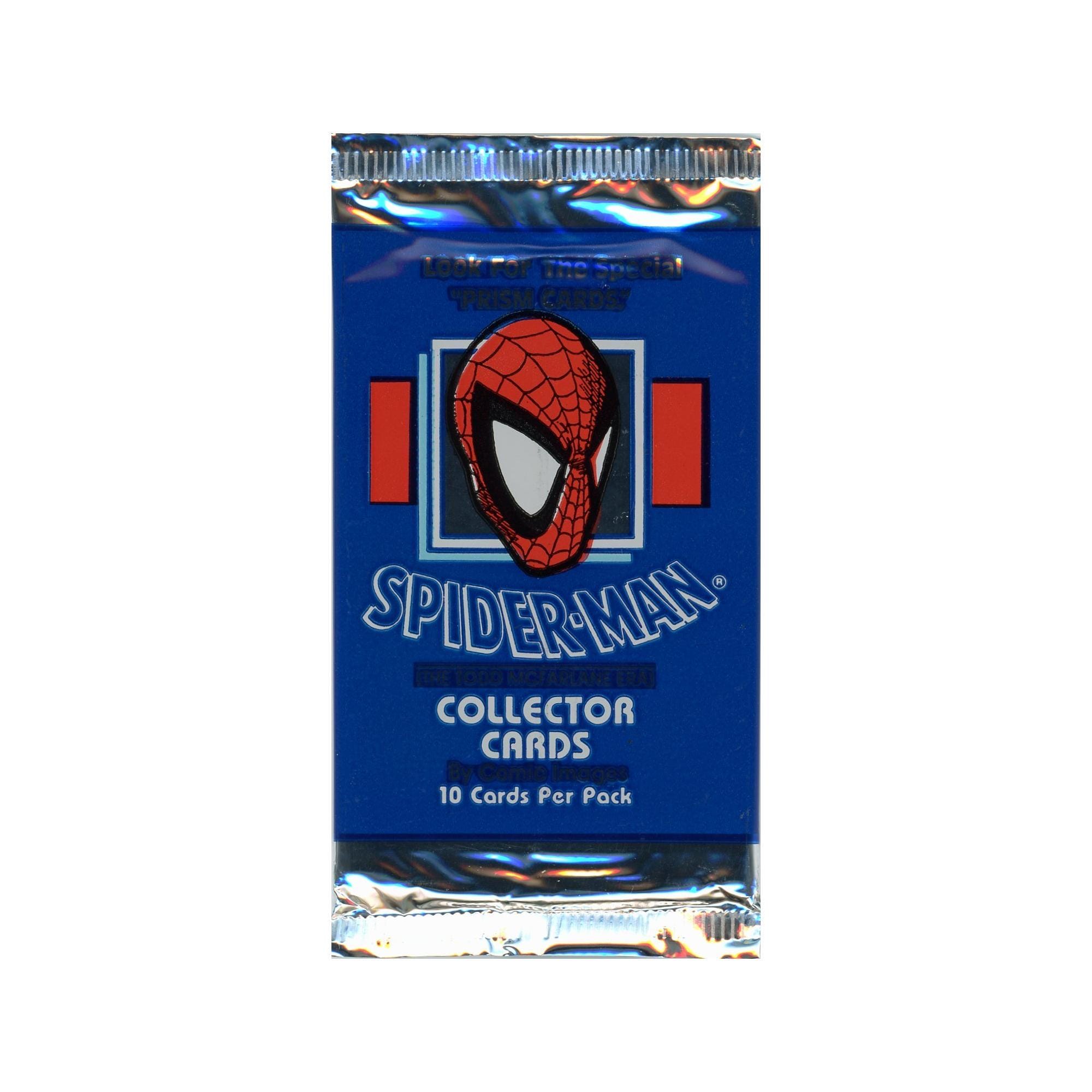 Vintage 1992 Spider-Man Collector Cards Pack - Todd McFarlane Era (Comic Images) - 10 Cards Per Pack - Sealed!